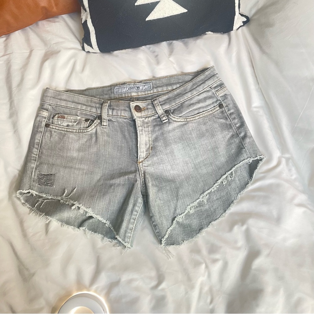 Joe's Jeans Light Gray Denim Women Shorts
